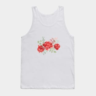 Classical Red Roses Tank Top